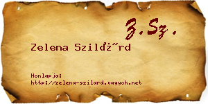 Zelena Szilárd névjegykártya