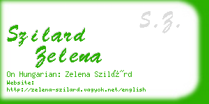 szilard zelena business card